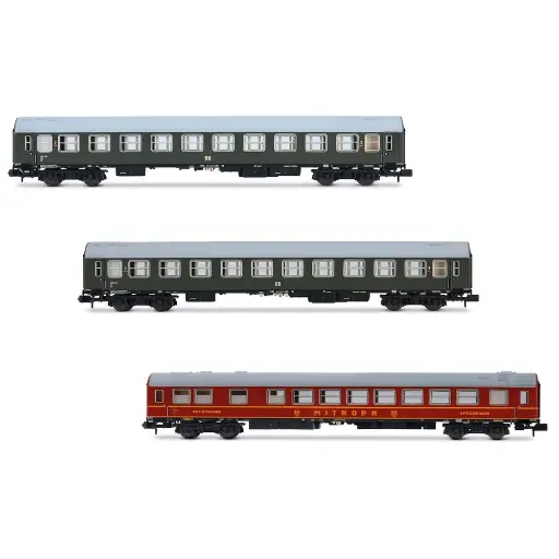 [HN4422] Set de 3 voitures couchettes - Arnold HN4422 - N 1/160 - DR - 2R - EP III