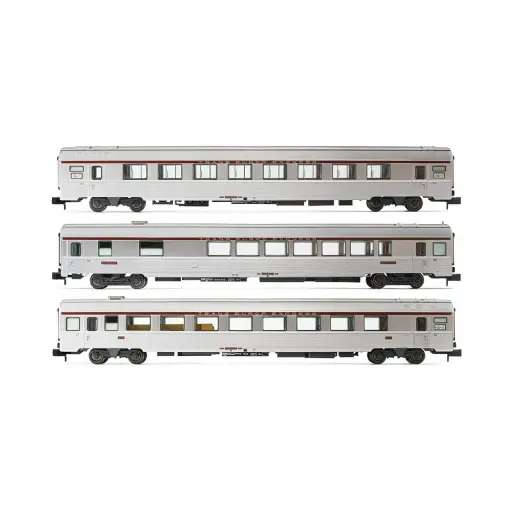 [HN4440] Set de 3 voitures voyageurs TEE "Cisalpin" - Arnold HN4440 - N 1/160 - SNCF - Ep IV - 2R