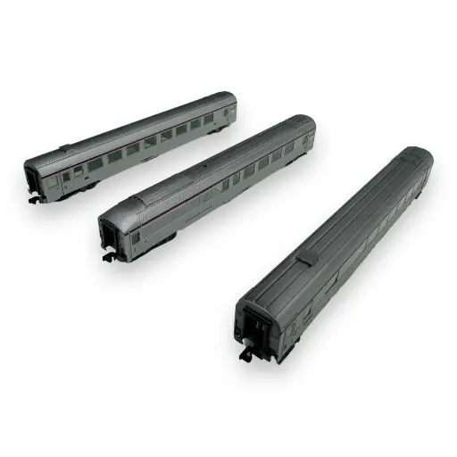 [HN4444] Set 3 voitures voyageurs TEE "Paris - Ruhr" - Arnold HN4444 - N 1/160 - SNCF - Ep IV - 2R