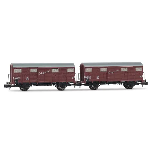 [HN6568] Coffret de 2 wagons couverts "Düngemittel" - Arnold HN6568 - N 1/160 - DB - EP III