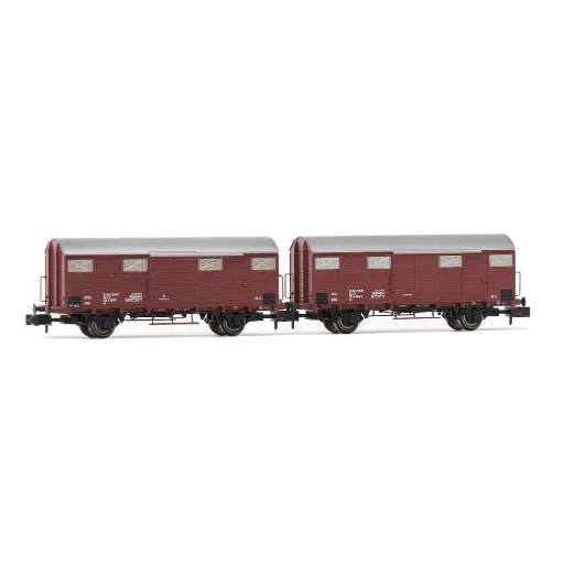 [HN6574] Coffret de 2 wagons couverts Gs - Arnold HN6574 - N 1/160 - FS - EP IV