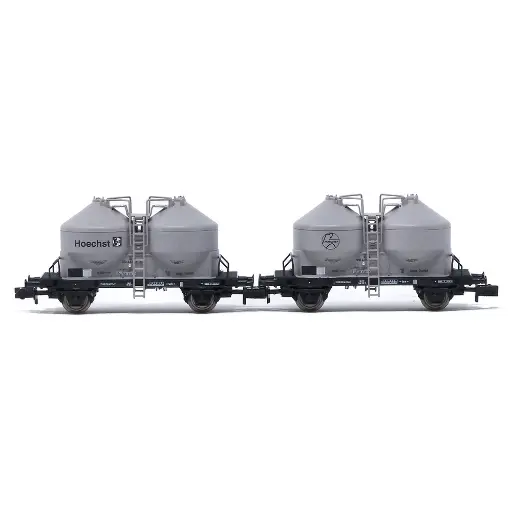 [HN6595] Coffret de 2 wagons silos Ucs « Höchst » - Arnold HN6595 - N 1/160 - DB - EP IV