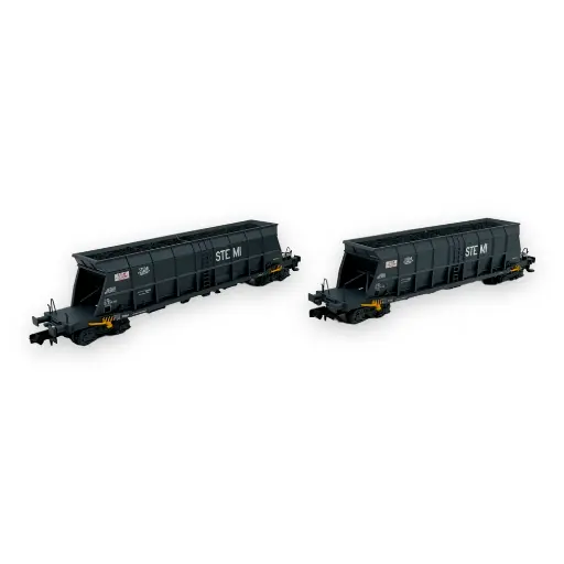 [HN6615] Set de 2 wagons-trémies "SteMi" type Faoos - Arnold HN6615 - N 1/160 - SNCF - EP IV/V - 2R