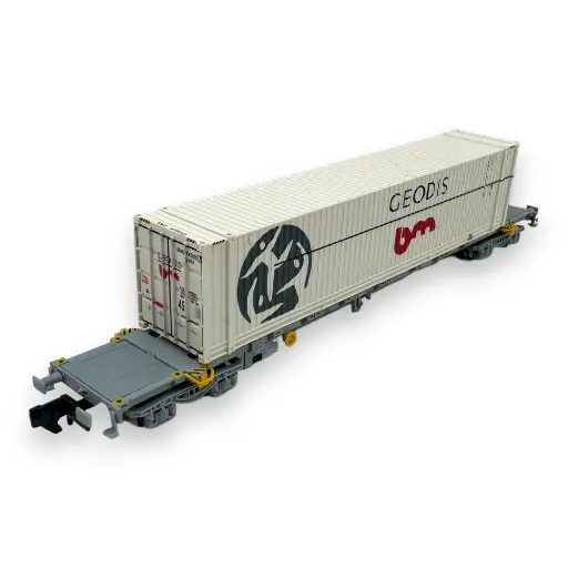 [HN6649] Wagon porte conteneur Sgss GEODIS - Arnold HN6649 - N 1/160 - SNCF - Ep V