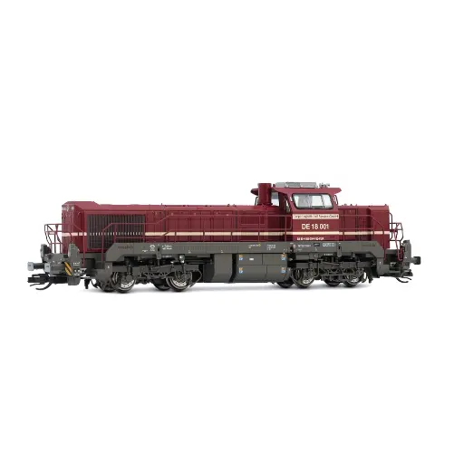 [HN9057] Locomotive diesel DE 18 001, livrée rouge - Arnold HN9057 - TT 1/120 - Cargo Logistik Rail Service - Ep VI - Analogique - 2R