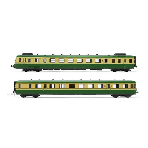 [HN2635] Autorail Diesel RGP 2 modernisé + remorque - Arnold HN2635 - SNCF - N 1/160 - EP IV - Analogique - 2R