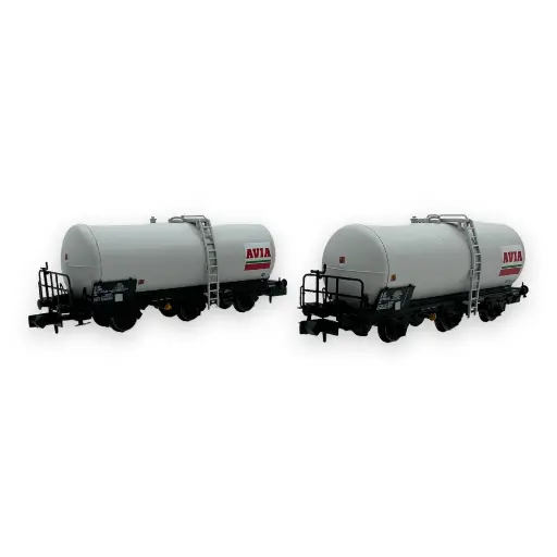 [HN6676] Coffret de 2 wagons citernes à 3 essieux AVIA - Arnold HN6676 - N 1/160 - SNCF - EP IV - 2R