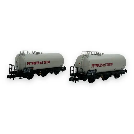 [HN6677] Coffret de 2 wagons citernes à 3 essieux "Petrole de l'Ouest" - Arnold HN6677 - SNCF - N 1/160 - EP IV - 2R