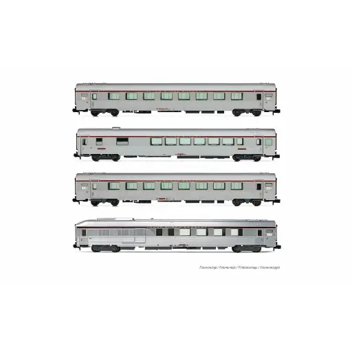 [HN4499] Coffret de 4 voitures type Mistral '69, TEE "Jules Verne" - Arnold  HN4499 - N 1/160 - SNCF - EP IV