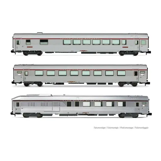 [HN4500] Coffret de 3 voitures TEE "Mistral", Nice-Paris - Arnold HN4500 - N 1/160 - SNCF - EP IV