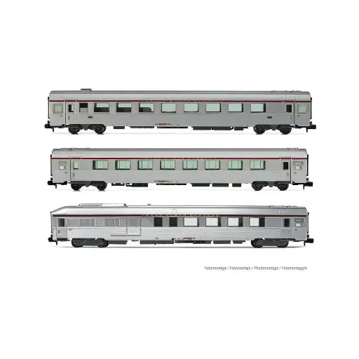 [HN4501] Coffret de 3 voitures TEE "Mistral", Nice-Paris - Arnold HN4501 - N 1/160 - SNCF - EP IV