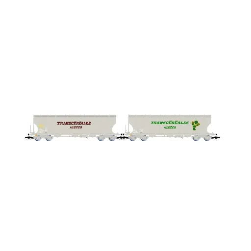 [HN9758] Coffret de 2 wagons-trémies céréaliers « Transcéréales – ALGECO » - Arnold HN9758 - TT 1/120 - SNCF - EP IV-V