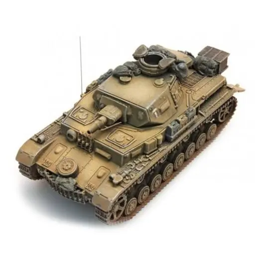 [AR387.107-YW] Char de l'armée allemande PzKampfwg IV F1 Africa corps