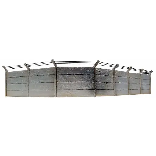 [AR10.185] Mur de béton fortifié en kit ARTITEC 10.185 - HO : 1/87 - militaire - 32 x 10 x 28 mm