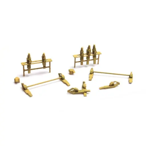 [AR387.397] Support de Cale Roue de Chemin de Fer - Artitec 387.397 - HO 1/87