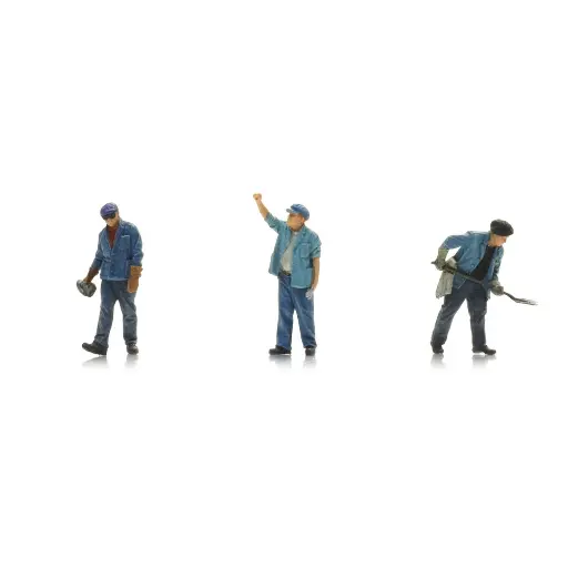 [AR5870087] Personnel ferroviaire - 3 figurines - Artitec 5870087 - HO 1/87