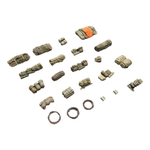 [AR6870558] Ensemble de rangements de l'armée américaine (US) moderne - ARTITEC 6870558 - HO 1/87 - Camouflage désert