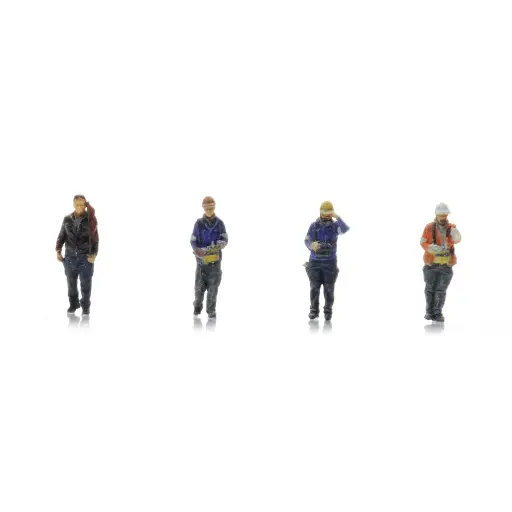[AR5160009] Lot de 4 travailleurs - Artitec AR5160009 - N 1/160