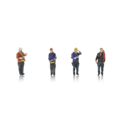 [AR5220005] Lot de 4 travailleurs - Artitec AR5220005 - Z 1/120