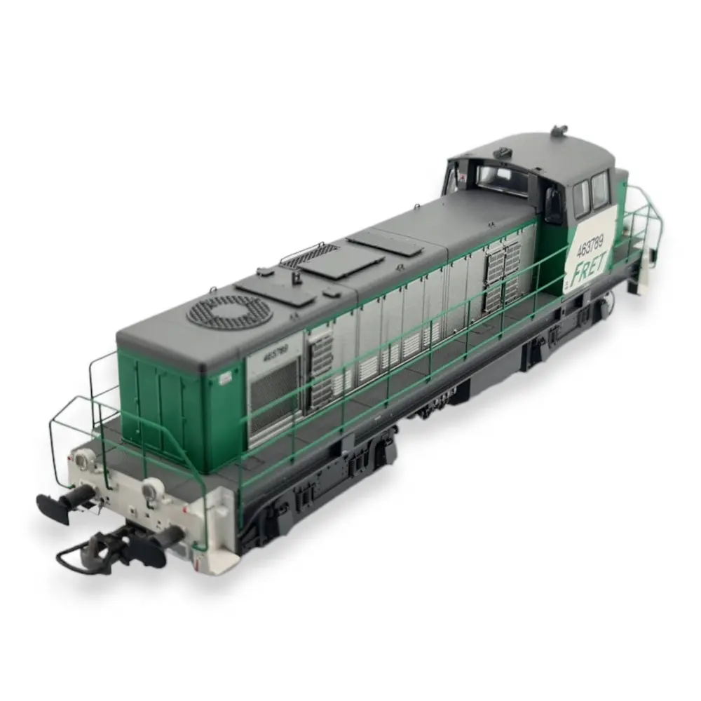 Locomotive Diesel BB 63818 UM, SNCF, Livrée Verte Et Bandes Jaunes Depot Venissieux Digital Sonorisee