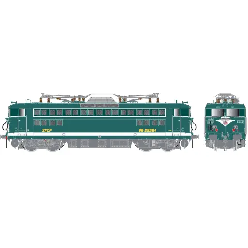 [R37.HO41087D] Locomotive Électrique BB 25564 - R37 HO 41087D - HO 1/87 - SNCF - EP IV - Digitale