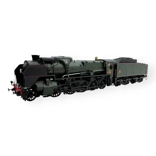 [R37HO41204DSF] Locomotive à vapeur HO 2-150 P 100 tender 34 P 299 - DCC SON fumée - R37 HO41204DSF - SNCF - EP III