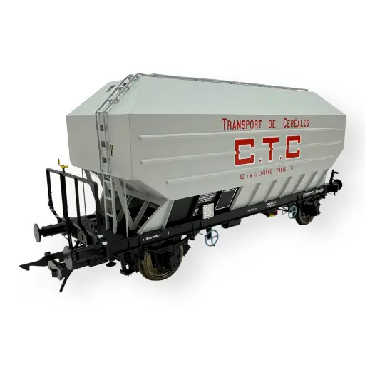 [RAIL433011-4] Wagon céréalier B. Richard CTC gris clair - Rail 43 433011/4 - O 1/43 - SNCF - Ep IV - 2R