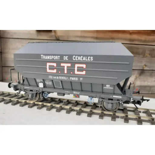 [RAIL433012-3] Wagon céréalier B. Richard CTC gris foncé - Rail 43 433012/3 - O 1/43 - SNCF - Ep III - 2R