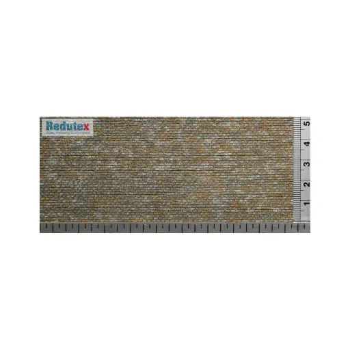 [RE148BL124] Plaque de décors Redutex 148BL124 - N 1/160 - Bloc de Pierre