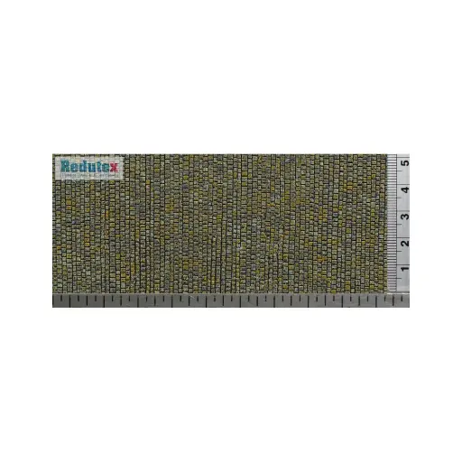 [RE120CF121] Plaque de décors Redutex 120CF121 - HO 1/87 - Route de pierre polychrome