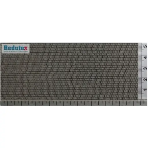 [RE087PC111] Plaque de décors - Redutex 087PC111 - HO / OO  - Ardoise Square