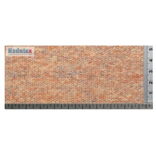 [RE087LV122] Plaque de décors - Redutex 087LV122 - HO / OO  - Ancienne brique plaine