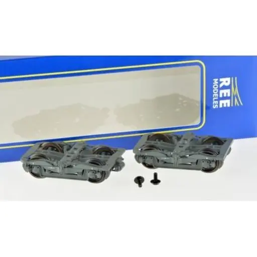 [REXB105DF01] Set de 2 bogies Y24, 4 boites SKF, gris ardoise, 1 dynamo type 1