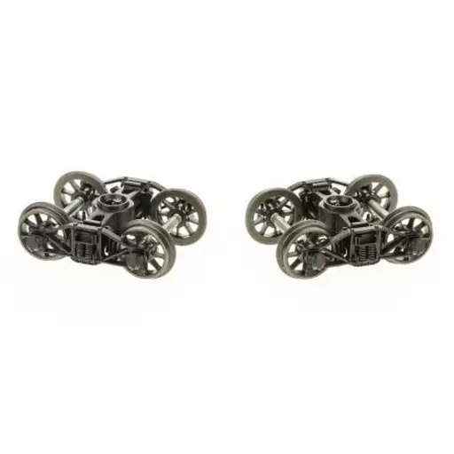 [REXB109E01] Set de 2 bogies Diamond TP noirs, roues à rayons