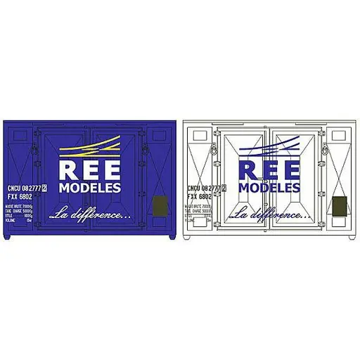 [REXB062] Set de 2 containers cadres livrée REE
