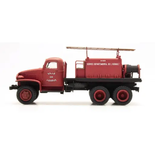 [RECB082] Camion de Pompier GMC "LODEVE" - REE MODÈLES CB-082 - HO 1/87