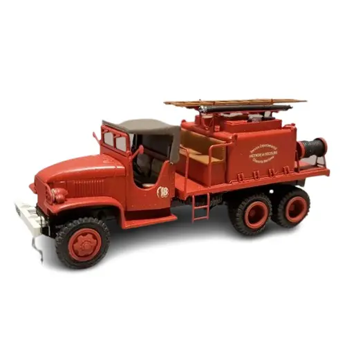 [RECB084] Camion de Pompier GMC "CHARENTE MARITIME" - REE MODÈLES CB-084 - HO 1/87