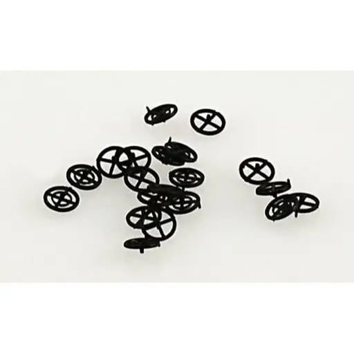 [REXB505] Volants de freins noirs pour wagons céréaliers, 20 pièces