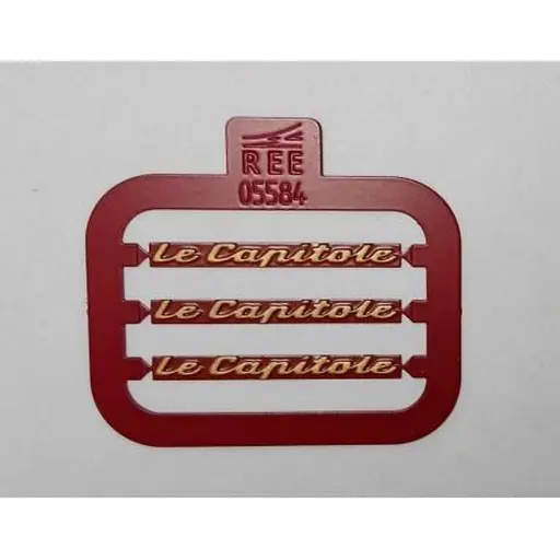 [REXB543] Plaque LE CAPITOLE - 6 pièces (Pour 3 Voitures UIC)