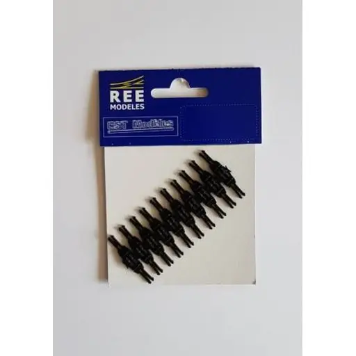 [REXB932] 10 paires d'attelages courts magnétiques norme NEM 362, 3 longueurs au choix