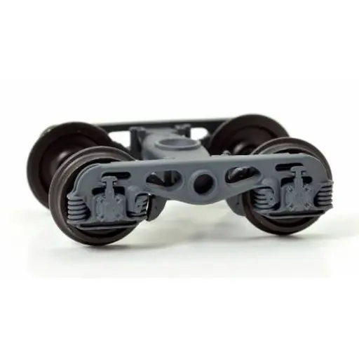 [REXB103C01] Set de 2 Bogies Y23 M, 4 Boites ISNR, gris moyen