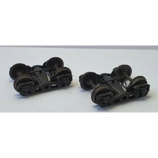 [REXB103B03] Set de 2 Bogies Y23 M - 4 Boites SKF - noir - HO 1/87