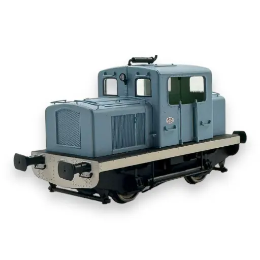 [REMB092] Locotracteur MOYSE 32 TDE | bleu industriel & Bande blanche -DC- REE MODELES MB092 SNCF