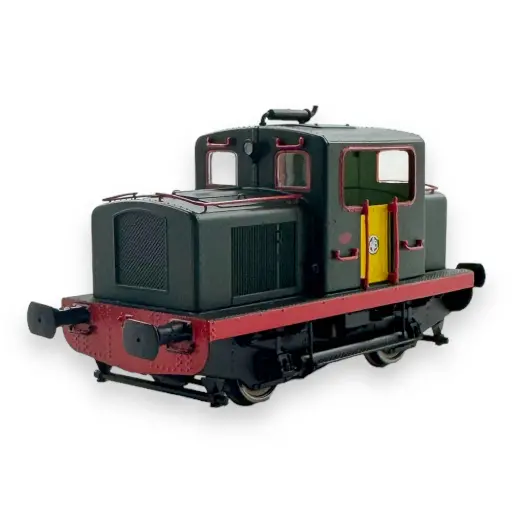 [REMB091] Locotracteur MOYSE 32 TDE | Vert 301 Bande rouge & porte jaune -DC- REE MODELES MB091 SNCF