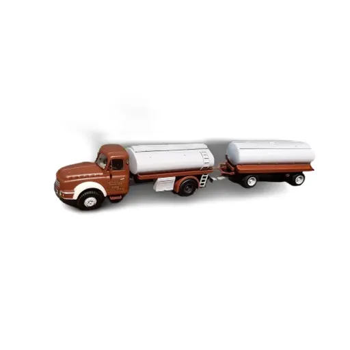 [RECB071] Camion Willeme Citerne à vin + remorque "Loubet & Cie" - REE MODÈLES CB-071 - HO 1/87