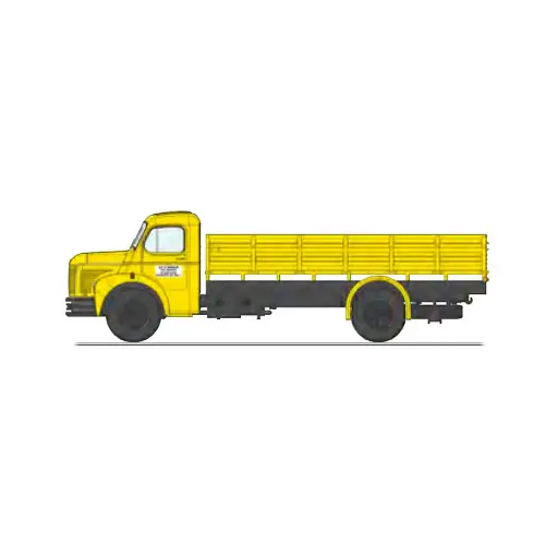[RECB111] Camion Berliet GLC 6 à Plateau (Chargement de Maçonnerie) - REE MODELES CB111 - HO : 1/87