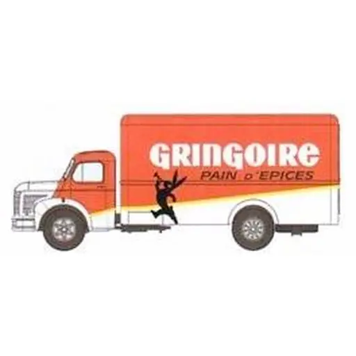 [RECB114] Camion Berliet GLC 6 Fourgon - Tôlé GRINGOIRE - REE MODELES CB114 - HO : 1/87
