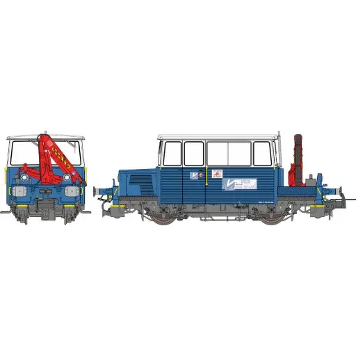 [REMB110S] DRAISINE DU65 avec brosseuse - REE Modèles MB110S - HO - SNCF - Digital sound