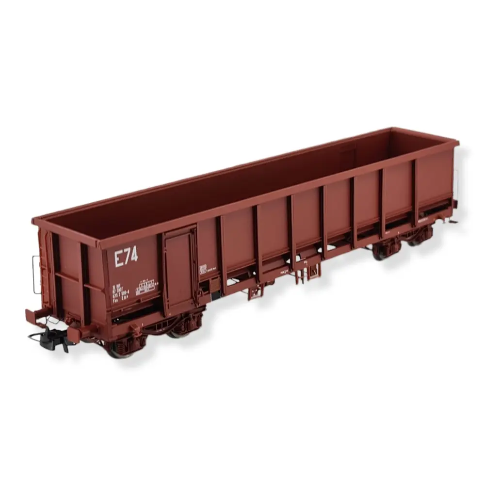 Wagon Tombereau HUET – Rouge Laiton – Kit Monté – Échelle HO – AMF87 – CF HAXO