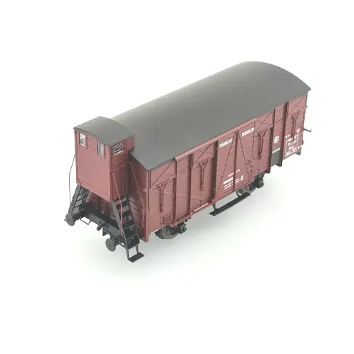 [REWB686] Wagon COUVERT OCEM 19 guérite "PLM" REE MODELES WB686 - SNCF - HO 1/87 - EP II